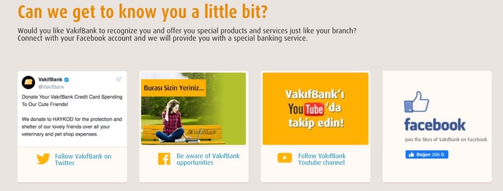 Recognize and offer of Vakif Bank